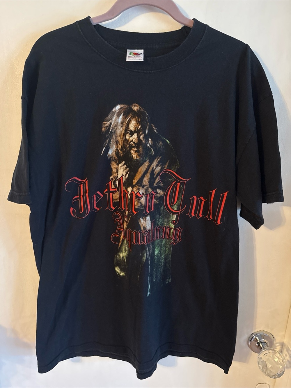 Jethro Tull Black Graphic Band Tee by Fruit of the Loom 2005 concert tshirt